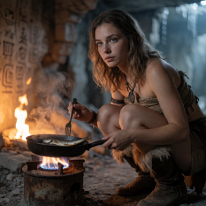 EVERY MEAL IS A VICTORY! Deep within the crumbling ruins of a long-lost civilization, survival is reduced to the simplest of rituals. In a frost-covered concrete chamber, a young woman...