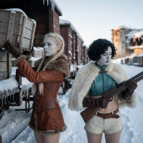THE ICE REVEALS A TREASURE BURIED IN STEEL The rail yard slumbers beneath its white shroud. She lifts the rotting crate from the icebound freight car, splinters biting into her palms. The other checks...