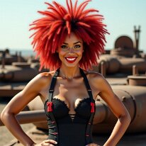 Conquering the Rusty Armored Column A fusion of industrial decay and futuristic elegance—this collection showcases powerful women in surreal, mechanical landscapes. From colossal rusted machines...