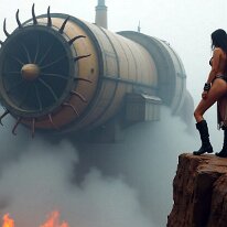 The City Sleeps but Its Machines Still Whisper You've found one fragile moment from our ravaged future, where pin-up glamour claws through the rust, where monstrous machines whisper forgotten wars, where...