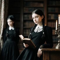 Library of Silent Thoughts — The Ashford Girls A visual narrative by The Asford Family shaped by contrast and atmosphere. Shadow and light merge with elegance and intensity. Subtle gestures and gazes suggest...